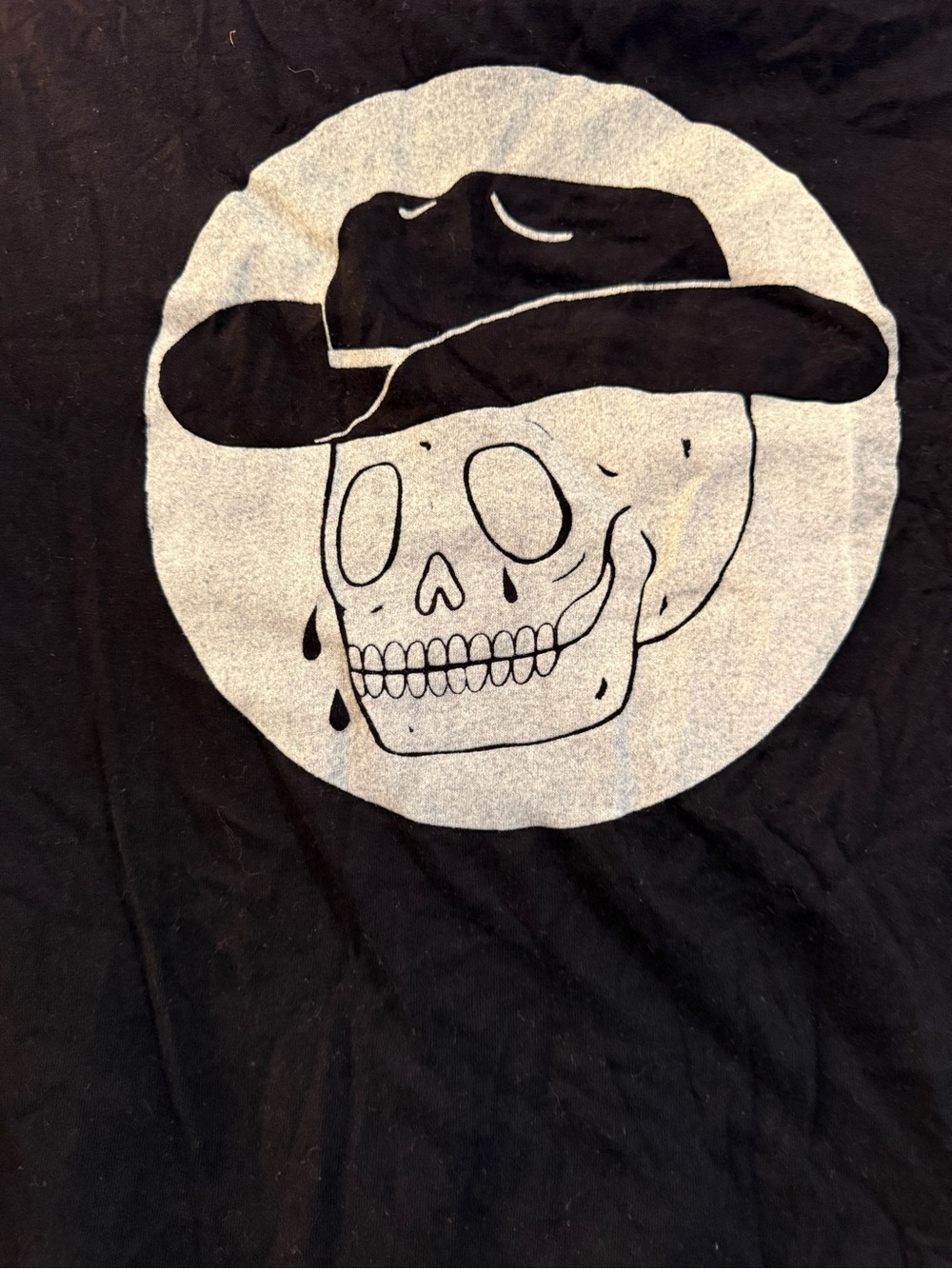 Skelton t shirt cowboy